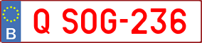 Trailer License Plate